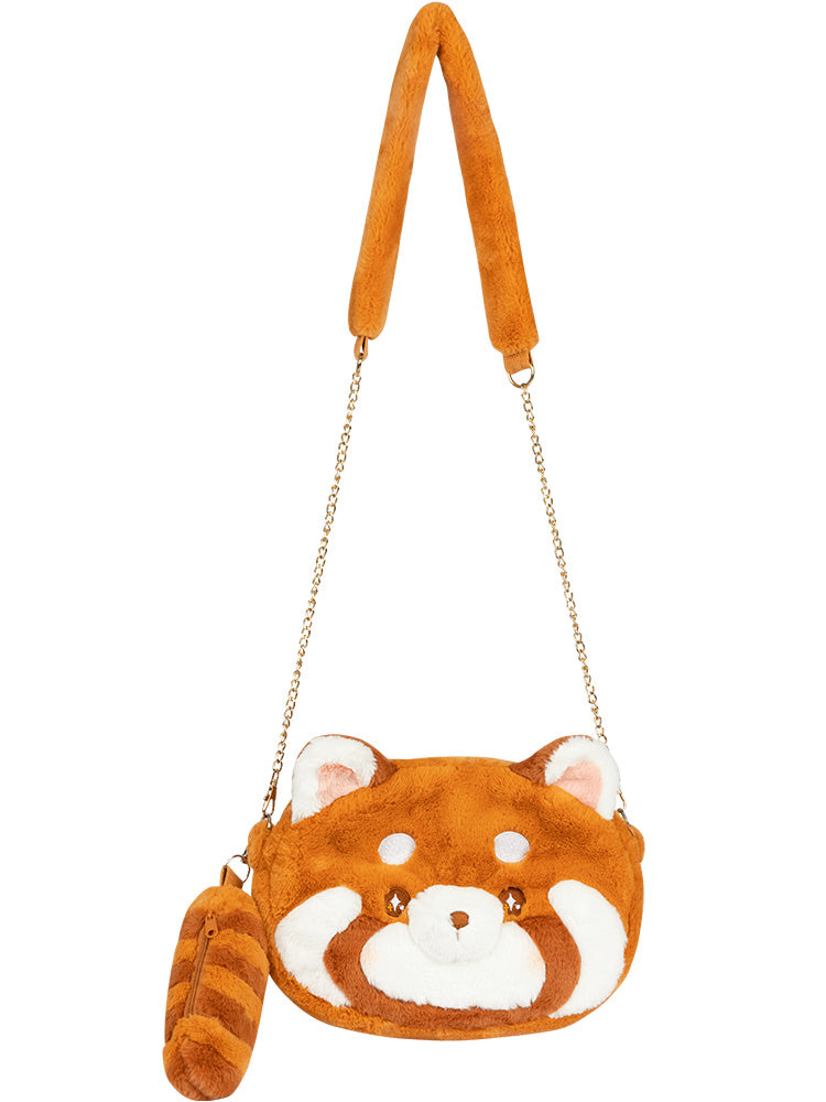 Kawaii Red Panda Plush Shoulder Bag MK Kawaii Store
