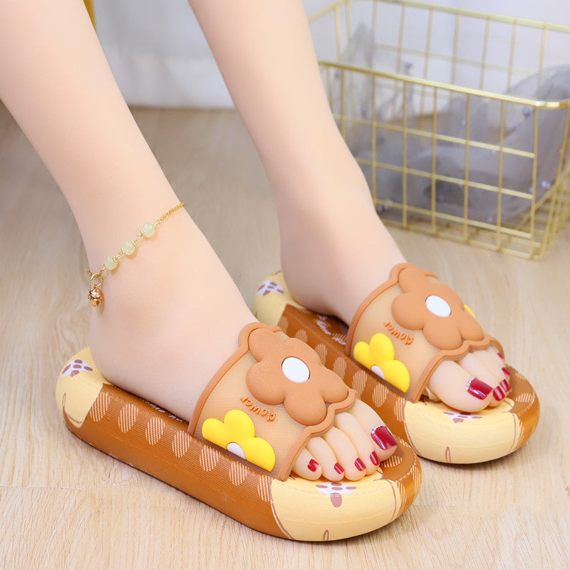 6 Colors Cute Flower Home Wear Sandals ON878 MK Kawaii Store