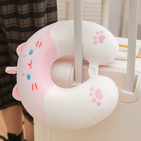 Pink Kitty Neck Pillow MK Kawaii Store