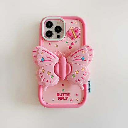 Sweet Pink Butterfly Phone Case - Kimi MK Kawaii Store