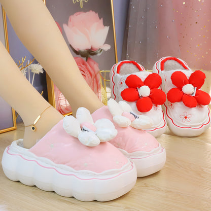 Cute Comfy Inside Flower Slippers MK Kawaii Store