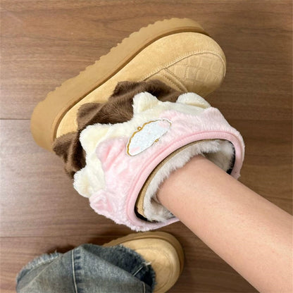 Ice Cream Waterproof Cotton Shoes