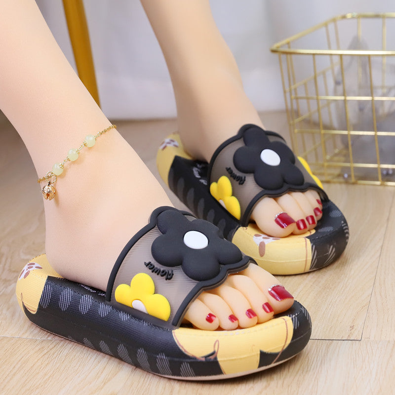 6 Colors Cute Flower Home Wear Sandals ON878 MK Kawaii Store