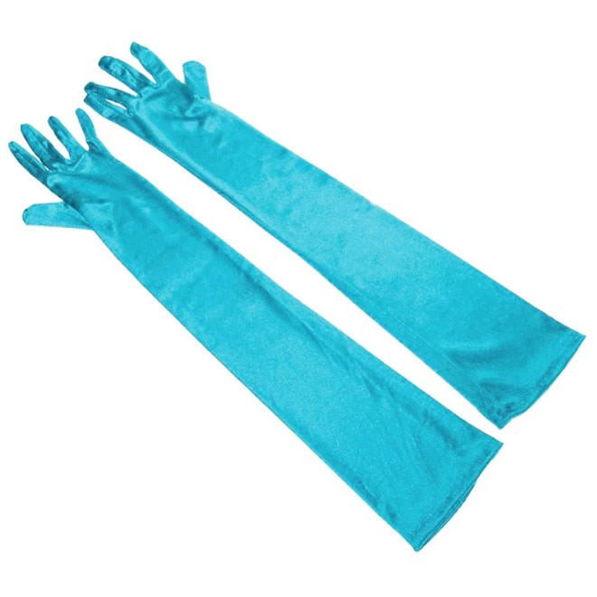 Colorful Satin Gloves