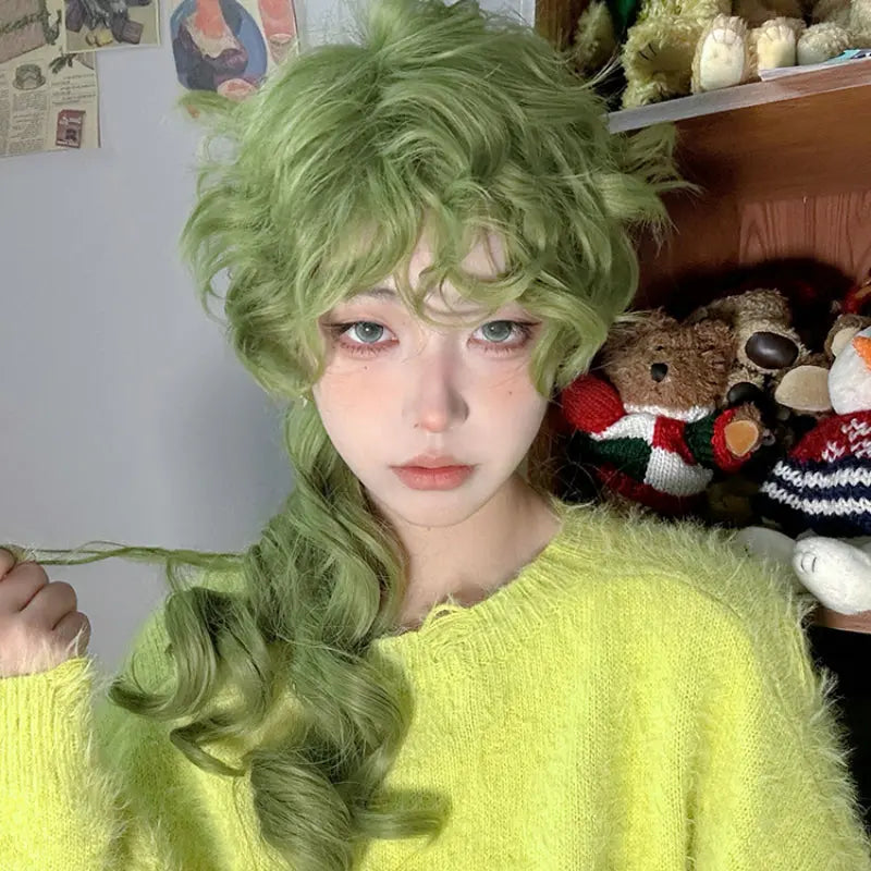 Kawaii Aesthetic Y2K Cute Fairy Ouji Green Wig ON1469 spreepickyshop