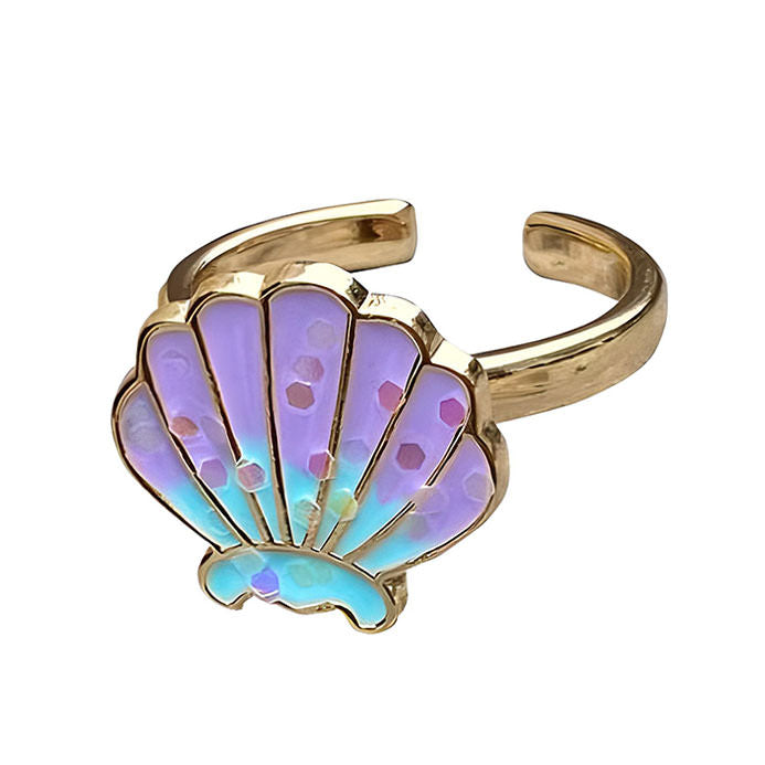 Purple Shell Anxiety Ring