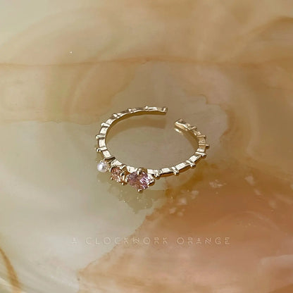 Bague Starfire Coeur Rose LIN08