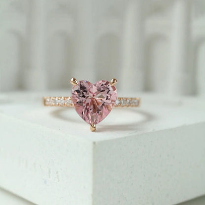 Bague Paris Coeur 925 Rose LIN41