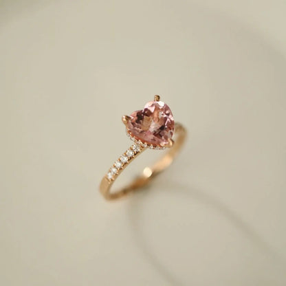 Bague Paris Coeur 925 Rose LIN41