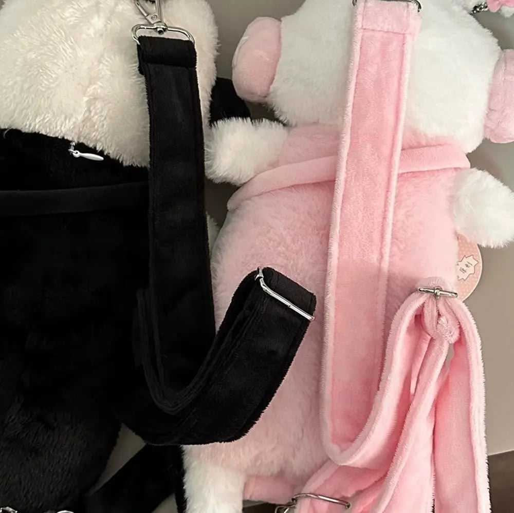 Kawaii Aesthetic Y2K Cute Fairy Plush Ribbit Cat Crossbody Bag MK Kawaii Store