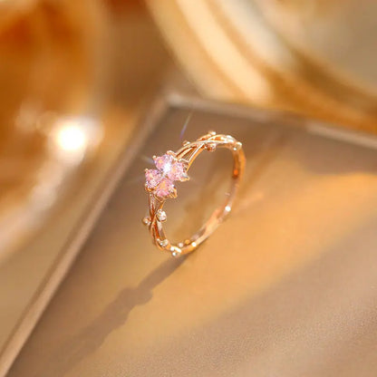 Jolie bague rose LIN22