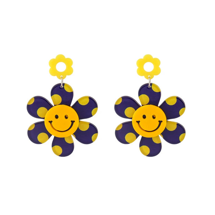 Smile Flowers Pretty Earrings