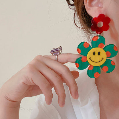 Smile Flowers Pretty Earrings