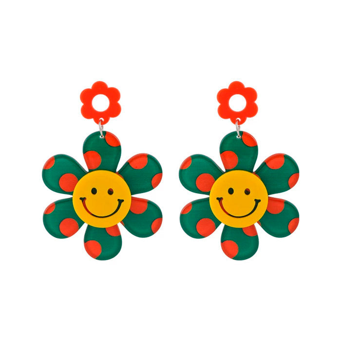 Smile Flowers Pretty Earrings