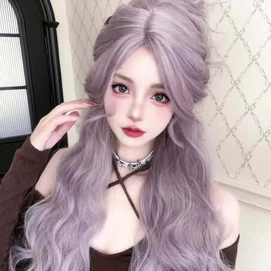Kawaii Aesthetic Y2K Cute Fairy Princess Pastel Violet Wig ON1467 spreepickyshop