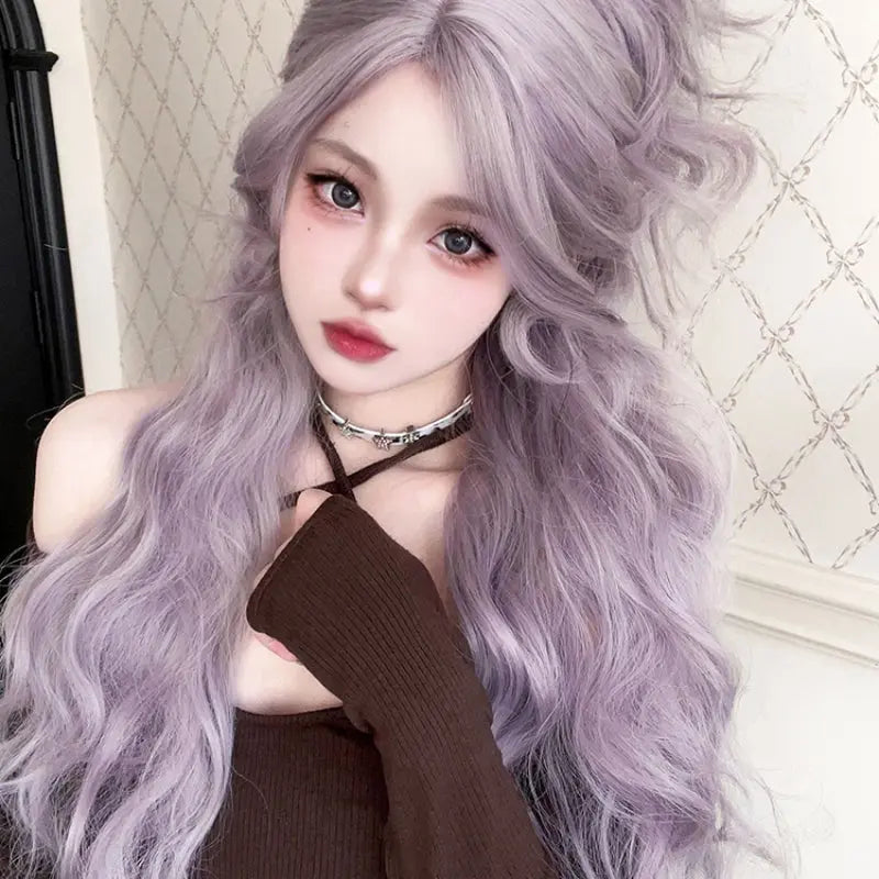 Kawaii Aesthetic Y2K Cute Fairy Princess Pastel Violet Wig ON1467 spreepickyshop