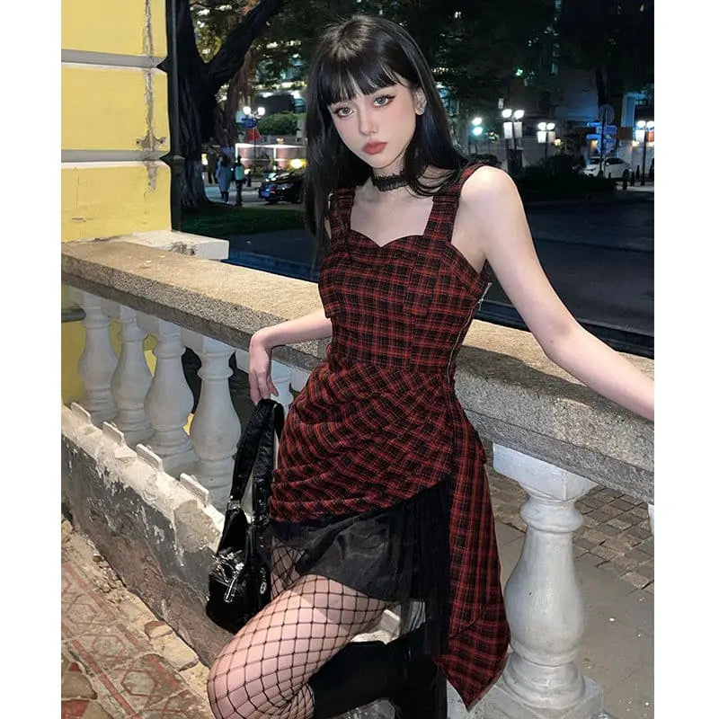 Punk Girl Red Anisa Dress ON857