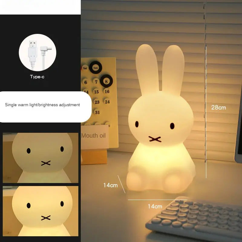 Kawaii Aesthetic Y2K Cute Fairy Rabbit Bedroom Night Light - Teeny MK Kawaii Store