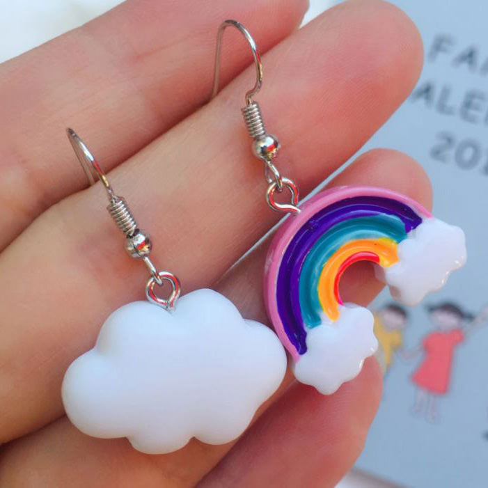 Rainbow Cloud Earrings