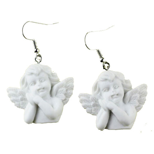 White Angel Earrings