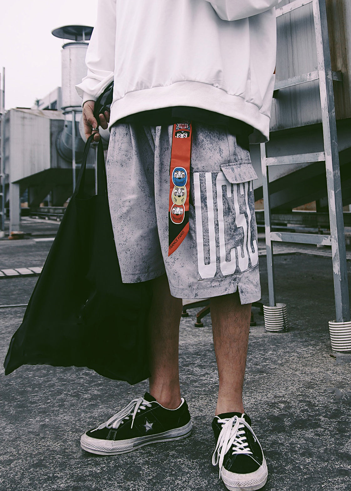 Waist Retro Shorts Mens Print Elastic Pockets Summer Blue