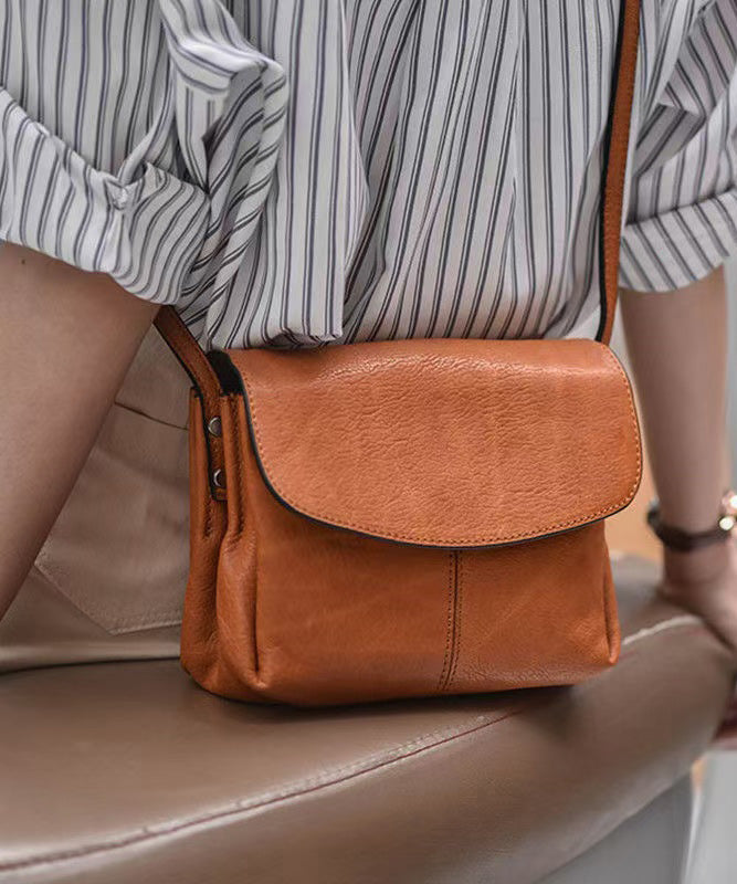 CrossBody Leather Retro Fabric Messenger Chocolate Bag