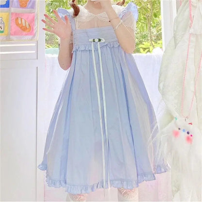 Rosie Pastel Kawaii Esthétique Kawaii Princesse Lolita Babydoll Robe d’été