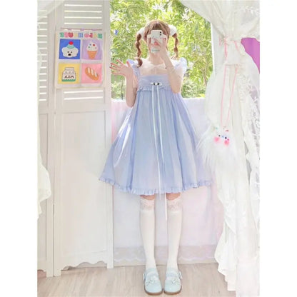 Rosie Pastel Kawaii Esthétique Kawaii Princesse Lolita Babydoll Robe d’été