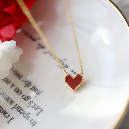Ruby Heart Necklace LIN52