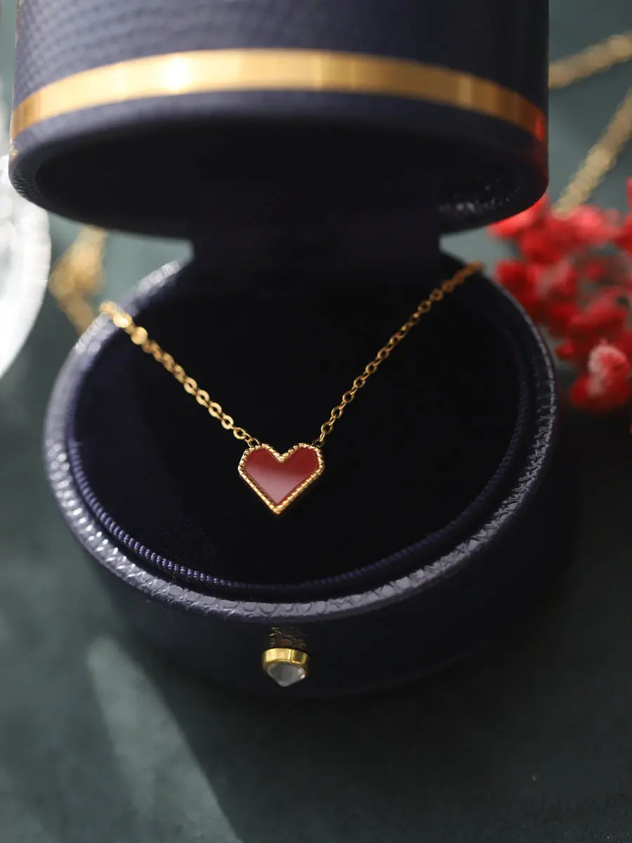 Ruby Heart Necklace LIN52
