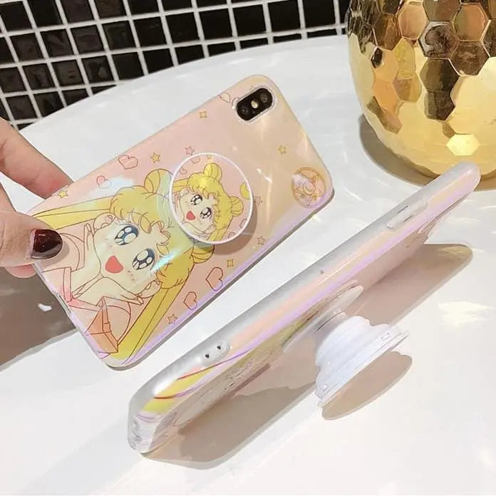 Étui pour iPhone avec anneau de sac à gaz Sailor Moon MK13535