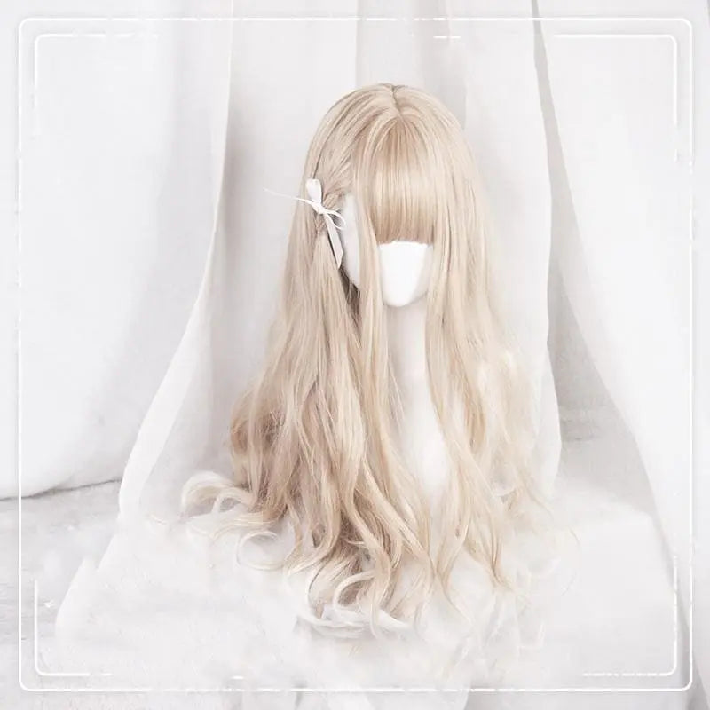 Lolita Brown White Gradient Long/ Short Wig MK15494