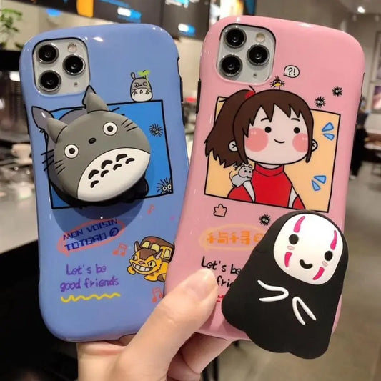 Silicone stand MKirited Away Totoro soft Mobile phone case MK14878