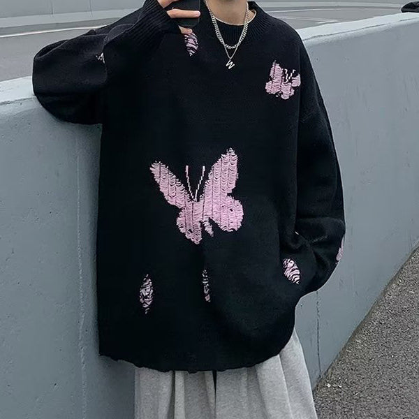 Butterfly Embroidery Sweater