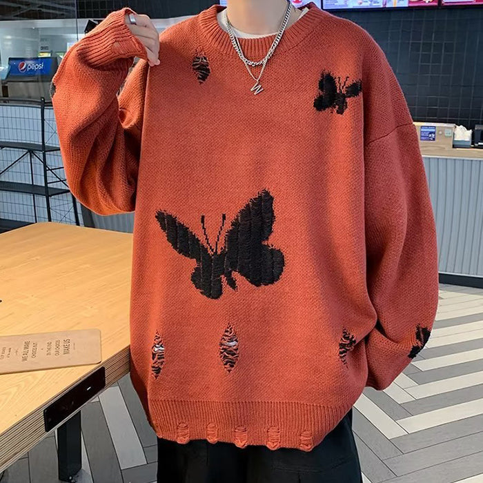 Butterfly Embroidery Sweater