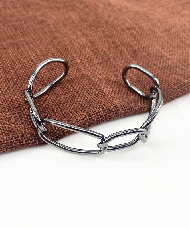 Hollow Cuff Style Metal Out Chain Gold Open