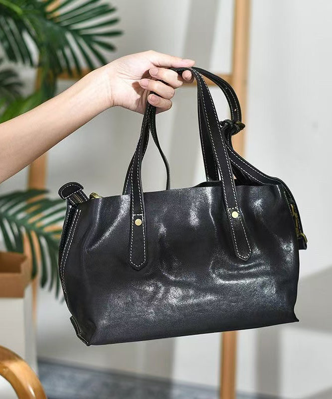 Style Leather Large Bags Capacity Women Shoulder