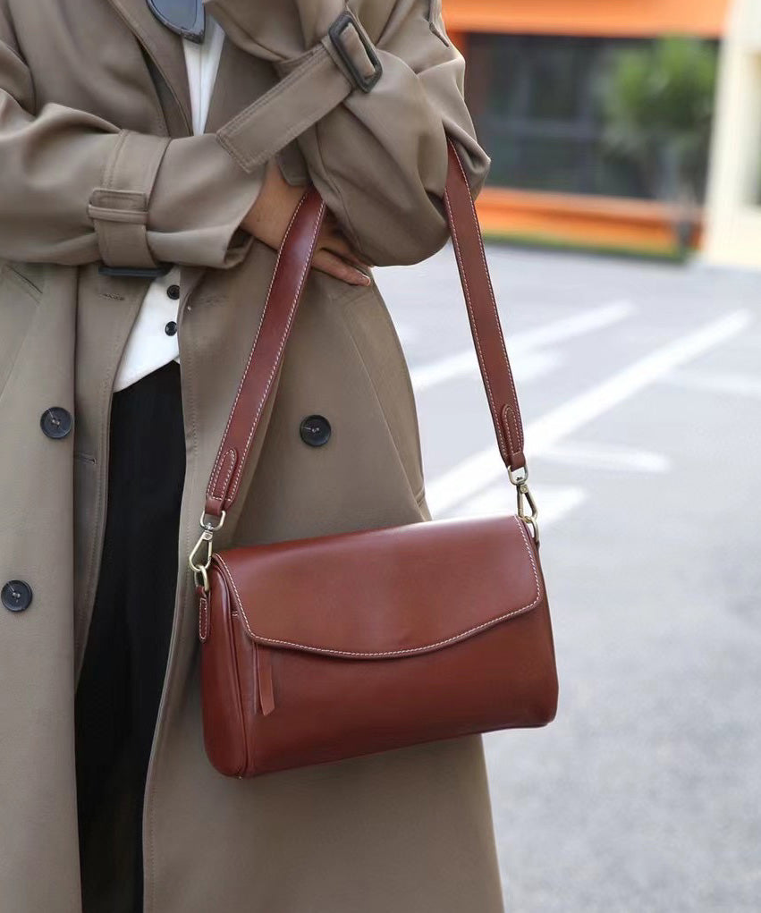 Bag Solid Stylish Shoulder Leather Durable Black Zipper