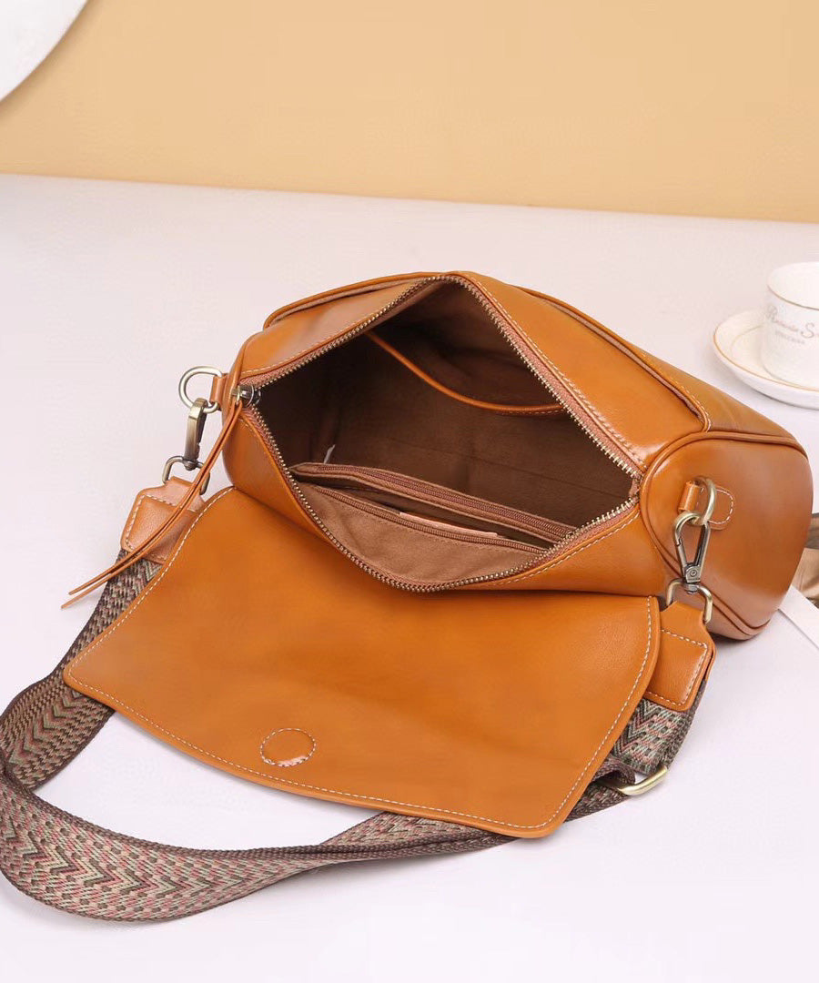 Bag Solid Stylish Shoulder Leather Durable Black Zipper