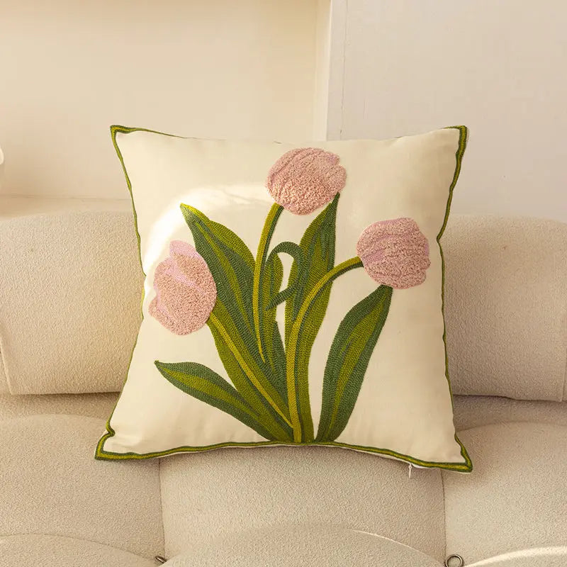 Kawaii Aesthetic Y2K Cute Fairy Tulip Flower Pillow Cushion MK Kawaii Store