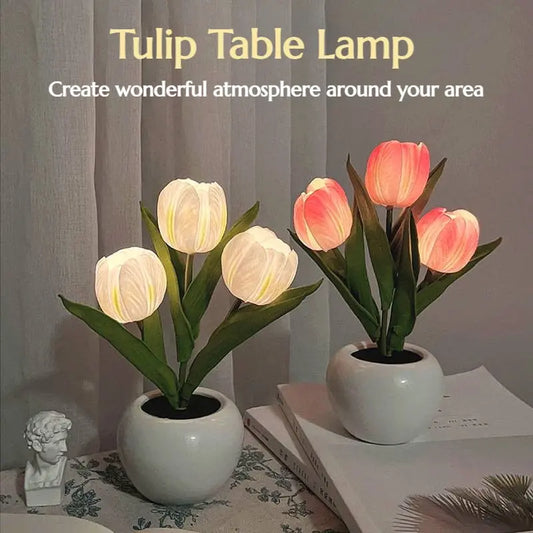 Tulips Table Lamp Led - Moon