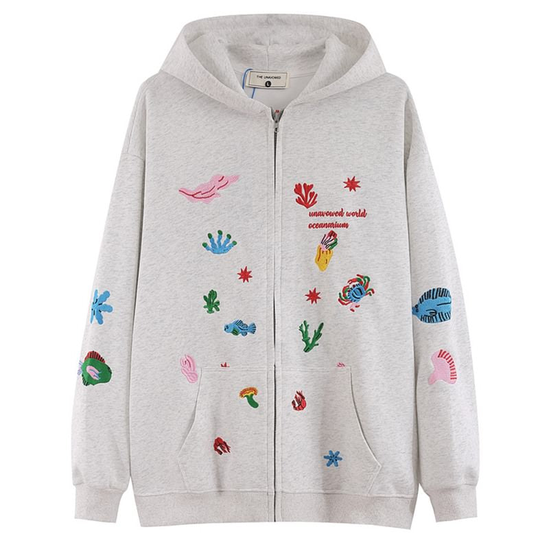 Cute Embroidery Hoodie