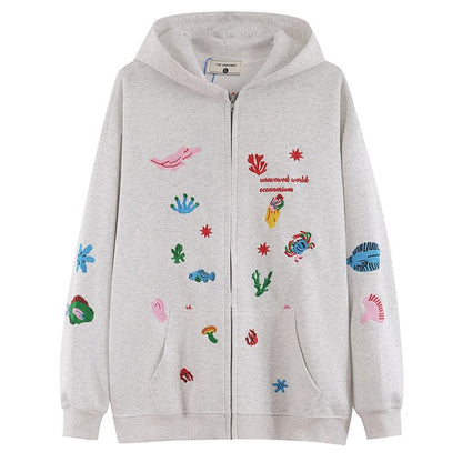 Cute Embroidery Hoodie