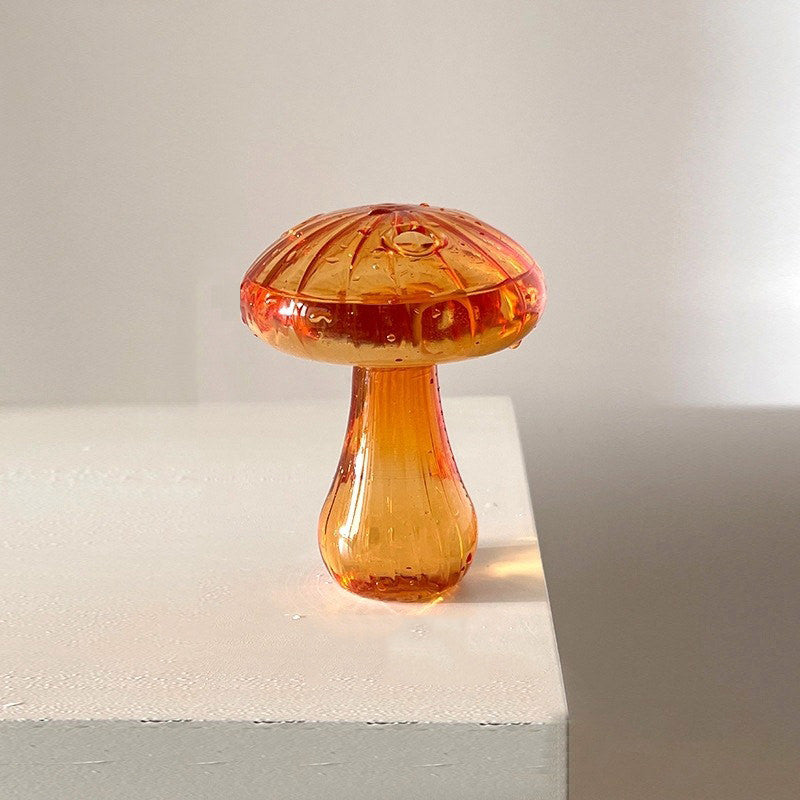 Charming Mushroom Glass Vase