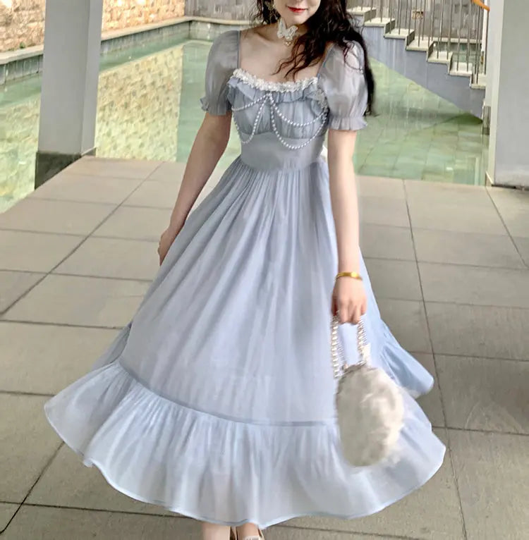 Robe de princesse romantique vintage avec perles MK17453