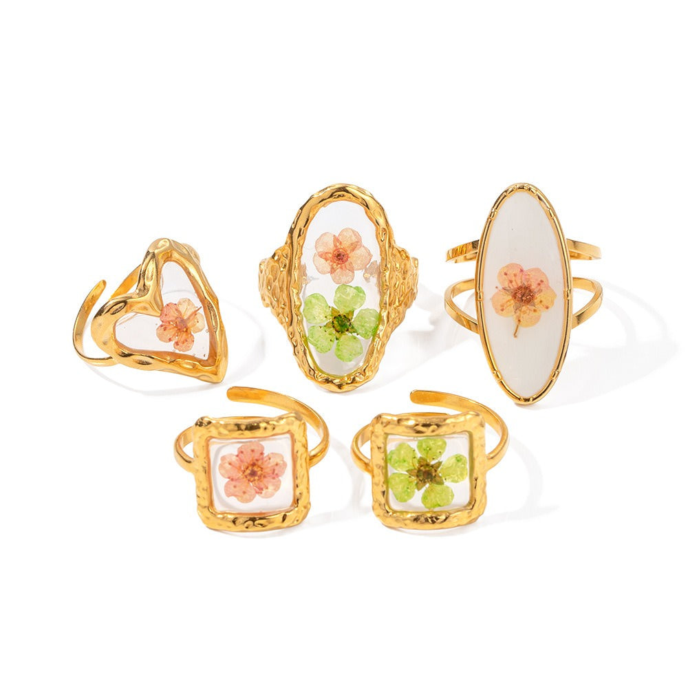 Vintage Flowers Rings
