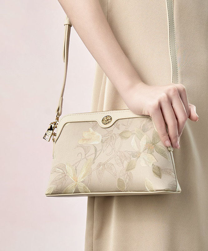 Green Silk Bag Women Vintage CrossBody Print