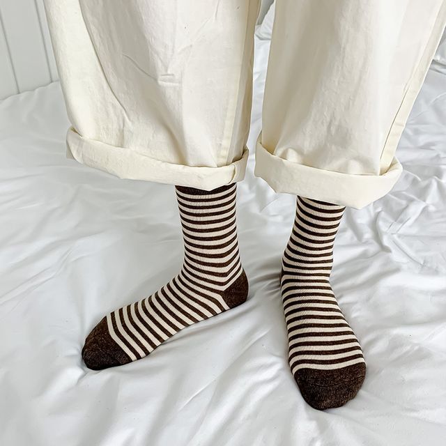 Set Of 3 Pairs: Striped Socks