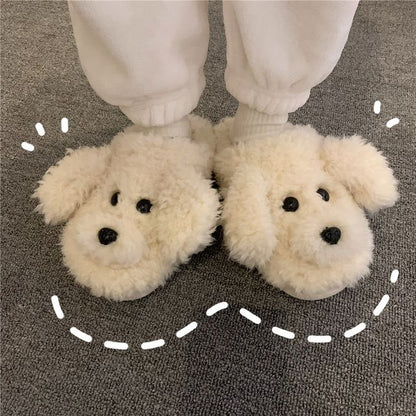 Fluffy Cartoon Home Slippers