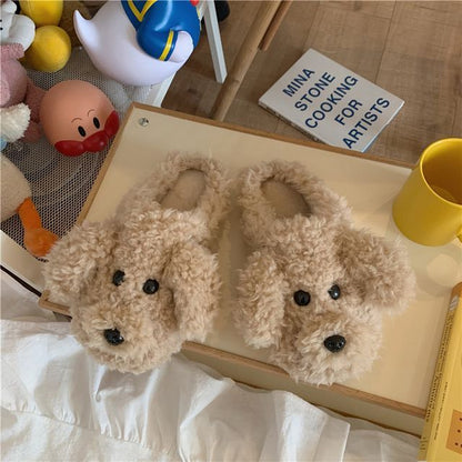 Fluffy Cartoon Home Slippers